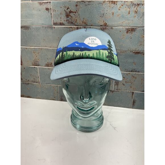 Life is Good Here Comes the Sun Trucker Cap One Size Fits All Unisex Snapback - Picture 1 of 9